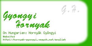 gyongyi hornyak business card