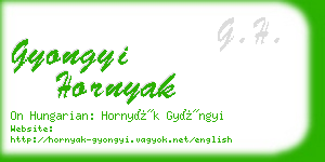 gyongyi hornyak business card